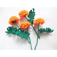 ราคา ดอกดาวเรือง ดอกดาวเรืองถักโครเชต์ ดอกไม้ถัก ดอกไม้กระถาง ราคาต่อชิ้น (3241970374)