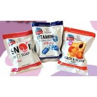 ราคา Vipada Snail White, Vitamin E and Peach and Gluta Soap (11369936648)