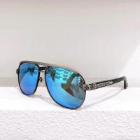 ราคา Chrome Hearts BONNYARD แว่นกันแดด สไตล์เที่ยวบิน ดีไซน์ใหม่ (41473511741)