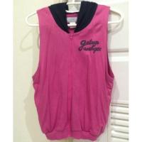 ราคา เสื้อฮูดแขนกุดสีชมพูบานเย็น (39990733)