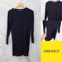 ราคา เดรสยาว แขนยาว สีดำ Forever21 (10500829542)