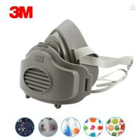 ราคา 3m 3200 เครื่องช่วยหายใจฝุ่นครึ่งหน้าป้องกันฝุ่นป้องกันการก่อสร้างอุตสาหกรรมฝุ่นหมอกควันหมอกความปลอดภัยตลับกรองแก๊สผ้าฝ้าย (29470371903)