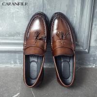 ราคา รองเท้าผู้ชาย Tassel loafer 100%พื้นเย็บไม่ลื่นรองเท้าโลฟเฟอร์ wedding clarks man flats oxfords tassel formal zapato (25666106589)