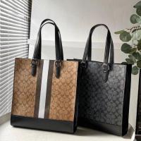 ราคา Coach Classic Tote Bag Men Mens Bag Handbag Business Casual C3232 C5707 Graham Tote Tooling Tote Bag QUV6 (24696918030)