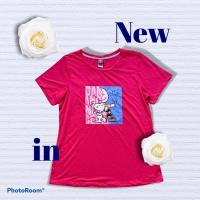 ราคา เสื้อยืดแบรนด์Snoope สีชมพูบานเย็น (6279612537)