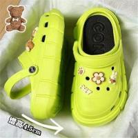 ราคา ฤดูร้อนสวมใส่ด้านนอกCrocsสำหรับผู้หญิง2024ใหม่พื้นรองเท้าหนาแฟชั่นอเนกประสงค์และน่ารักสบายๆชายหาดรองเท้าแตะกันลื่นและรอง (28573364212)