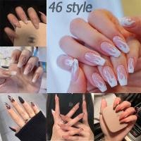 ราคา เล็บปลอมยาวแถมกาว เล็บปลอม เล็บปลอมสำเร็จรูป ธรรมชาติ 24 ชิ้น (23673971150)
