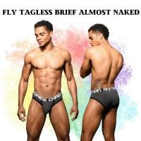 ราคา กางเกงในชายเซ็กซี่ Andrew Christian Sexy Underwear Fly Tagless Brief Almost Naked, สีเทา, (25331942164)