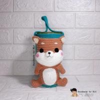 ราคา ถุงหิ้วแก้ว / ปลอกสวมแก้วเยติ ขนาด 30oz. ลายหมาชิบะ (3833291824)