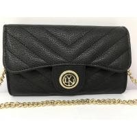 ราคา กระเป๋า Lyn แฟชั่น ลายวี Crossbody ขนาด 8 นิ้ว สีดำ พร้อมส่ง (13824394212)