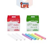 ราคา ชอล์กเขียนกระดาน ชอล์ค ไร้ฝุ่น ชอล์คขาว/ชอล์กสี Robin 60 แท่ง ( 1 กล่อง) Chalk No.888 No.999 โรบิ้น (23000283144)