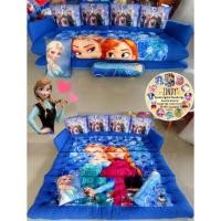 ราคา ที่นอนโซฟาหัวตุ้กตาลายอันนาเอลซ่าผ้านาโน2in1 พับเป็นโซฟากางออกเป็นเตียง แถมหมอน1 หมอนข้าง1 (1440687035)