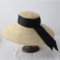 ราคา [รุ่นE031] หมวกสานฟางแข็งปีกกว้างคาดสีดำ [ปีกกว้าง12ซม.] สินค้าพร้อมส่งจากไทย (10648327237)