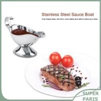 ราคา Superparis Stainl Steel Seasoning Boat สำหรับร้านอาหารห้องครัว 5 ซอสคอนเทนเนอร์สเต็กสเต็กเหล็กกล้าสเต็ก? (3 ออนซ์) (41922893562)