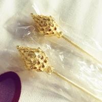ราคา ปิ่นบัว ปิ่นปักผม สีทอง 2 ชิ้น (2642595834)