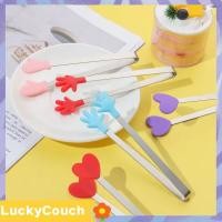 ราคา [ปลาค็อด] ที่คีบขนมขนาดเล็กซิลิโคนสร้างสรรค์สแตนเลสลื่นจับบาร์บีคิวแหนบขนมปังแหนบน้ําแข็งครัวเครื่องมือบาร์บีคิว โชคสําคัญ (27688901404)