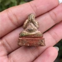 ราคา พระปิดตาไม้แกะสลักหลวงปู่รอด วัดนายโรง บางกอกน้อย ลงชาดทองเก่าใต้ฐานอุดชันโรงเสก หายาก (21793491953)