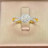 ราคา แหวนเพชรแท้ทองคำแท้9k (27372797166)