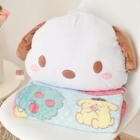 ราคา หมอนผ้าห่มสุนัขสีขาว Pochacco Sanrio (41605793702)