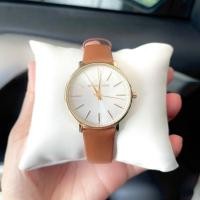 ราคา นาฬิกาข้อมือ New Michael Kors Pyper MK2740 Quartz Analog Women's Watch สายหนังสีน้ำตาลเรือนทอง รอเช (28176716296)