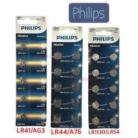 ราคา ถ่านPhilips LR44/LR41/LR1130 alkaline1.5Vของแท้ (41115076638)