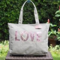 ราคา Victoria's Secret Canvas Large Tote Bag (1393434281)