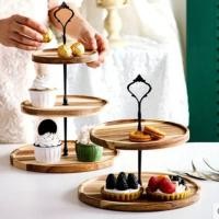 ราคา ชั้นวางคัพเค้ก วางขนม 2ชั้น,3ชั้น ถาดไม้วางขนม ถาดไม้สำหรับวางคัพเค้ก ชั้นวางขนม (27185016714)