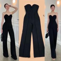 ราคา จั้มสูทเกาะอกขายาวสีดำป้ายLinda (19386606932)