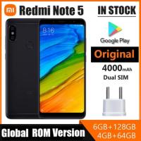ราคา โทรศัพท์มือสอง Xiaomi Redmi Note 5 สมาร์ทโฟนใช้ 90% ใหม่ 5.99 นิ้วหน้าจอ 4/6GB RAM 64/128GB ROM โทรศัพท์มือถือ 13.0MP กล้อง Gooleplay (41668155693)