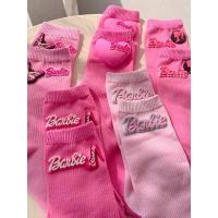 ราคา ร้านไทย ถุงเท้าสีชมพูบาร์บี้ ผ้าฝ้ายสวมใส่สบาย ระบายอากศได้ดี สำหรับเด็กและผู้ใหญ่ พร้อมส่ง (26230806773)
