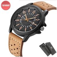 ราคา HANNAH MARTIN นาฬิกาข้อมือผู้ชายสายหนัง สีน้ำตาล รุ่น HM1601 (3315107023)