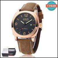 ราคา Curren นาฬิกาข้อมือผู้ชาย สายหนัง รุ่น C8158 - Golden/Black (2064204669)