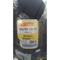 ราคา ยางนอก Tubeless Pirelli Diablo Rosso II ขนาด 180/55 ZR17 73W ไม่ใช้ยางใน (21995354816)