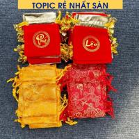 ราคา ขายส่ง กระเป๋าโบรเคดกํามะหยี่ 100 ใบ แบบที่ 1 พิมพ์คําพุคล็อก สวยมาก เหล็กคม ไม่ลอก สินค้าคุณภาพสูง [ความสามารถ] (41824463144)