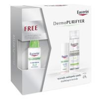 ราคา Eucerin DermoPURIFYER DAY MAT WHITENING + DermoPURIFYER CLEANSING WATER FREE SUPER SERUM (274931640)