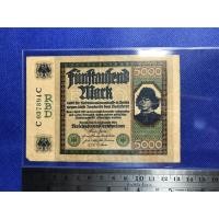 ราคา ธนบัตรเก่า ประเทศเยอรมัน ปี1922 5000 MARK สภาพสวย ผ่านการใช้งานจริง น่าสะสม ธนบัตรต่างประเทศ หายาก (4549015402)