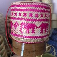 ราคา กระติบข้าวเหนียวลายช้าง สีชมพู สินค้า OTOP คุณภาพเยี่ยม (5022420381)