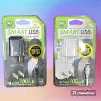 ราคา ราคาพิเศษ+รับประกัน 1 ปี!!! หัวชาร์จโทรศัพท์ พร้อมสาย Micro USB (andriod) 1 เส้น ช่อง BLL2001 มีสีขาวและดำ (11720811837)