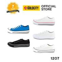 ราคา GOLDCITY รองเท้าผ้าใบ แฟชั่น แบบผูกเชือก UNISEX ใส่สบาย น้ำหนักเบา กันลื่น (36-45) รุ่น 1207 (19174380064)