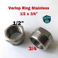 ราคา แหวน Verlop 1/2 x 3/4 Stainless Steel (43961536054)