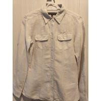 ราคา เชิ้ตลายทางขาวน้ำตาลอ่อน banana republic size0 คอตตอนผสม (44202799592)