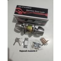 ราคา ล็อคห้องน้ําทรงกลม / มือจับประตูชักโครก / มือจับหมุนสแตนเลส (43955732949)