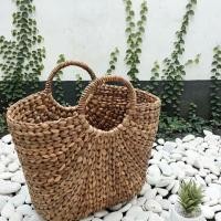 ราคา กระเป๋าสาน / กระเป๋าผักตบชวา / ตะกร้าสาน / งานสาน (43455731608)