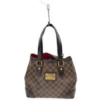 ราคา LOUIS VUITTON Tote Bag Hampsten PM_Damier Ebene PVC Brown ส่งตรงจากญี่ปุ่น มือสอง (42817344635)