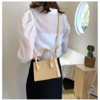 ราคา กระเป๋าสะพายสีพาสเทล กระเป๋าสะพายทรงสีเหลี่ยม กระเป๋าหนังpu พร้อมส่ง minibag (5937418088)