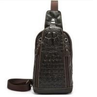 ราคา กระเป๋าสะพาย คาดอก แบนด์ Jarvoz รุ่น Hunk Killer หนังวัวพิมพ์ลายจระเข้ สีดำ (1448654742)