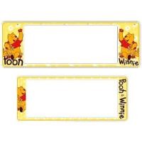ราคา กรอบป้ายทะเบียนรถยนต์ #หมีPooh #หมีพูห์ ลายการ์ตูน กันน้ำ100% (6193709153)