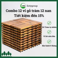 ราคา คอมโบตุ่มไม้ 12 ชิ้น สําหรับพื้นระเบียง 12 สแลท - อีโอไทโกรฟ ประกอบพื้นระเบียงไม้ธรรมชาติ (40713517089)