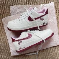 ราคา ข้อเสนอพิเศษเวลาจำกัด NIKE AIR FORCE 1 วันวาเลนไทน์ Cherry Hook รองเท้าผู้หญิงสีแดง DD4616-161 (19386916567)