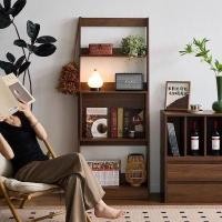 ราคา ชั้นวางหนังสือแบบใหม่ ชั้นวางตั้งพื้น ตู้สไตล์โบราณ ตู้เก็บของหลายชั้น ตู้ข้างแบบบางเฉียบสไตล์ย้อนยุค (43524273846)